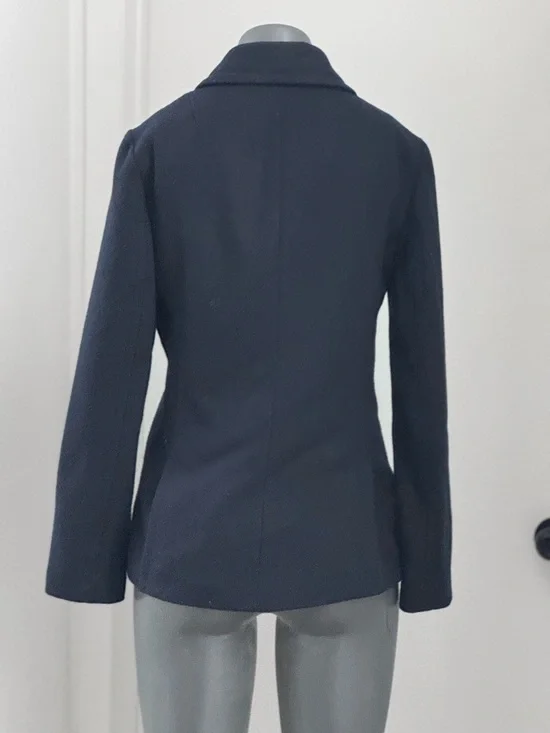 Banana Republic Navy Double-Breasted Peacoat with Gold Buttons - Picture 2 of 4